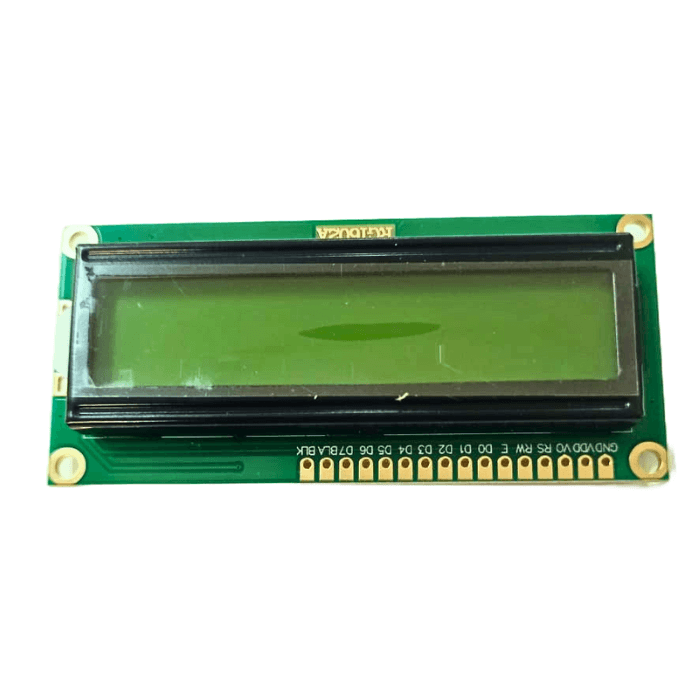 16x2 LCD Module (Green Backlight)
