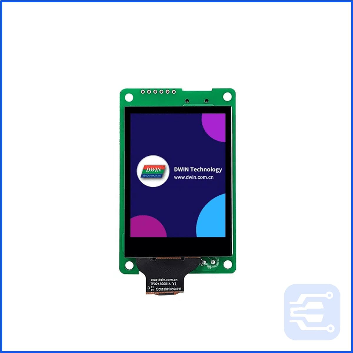 2.4 Inch HMI UART DWIN IPS Display with Resistive Touch