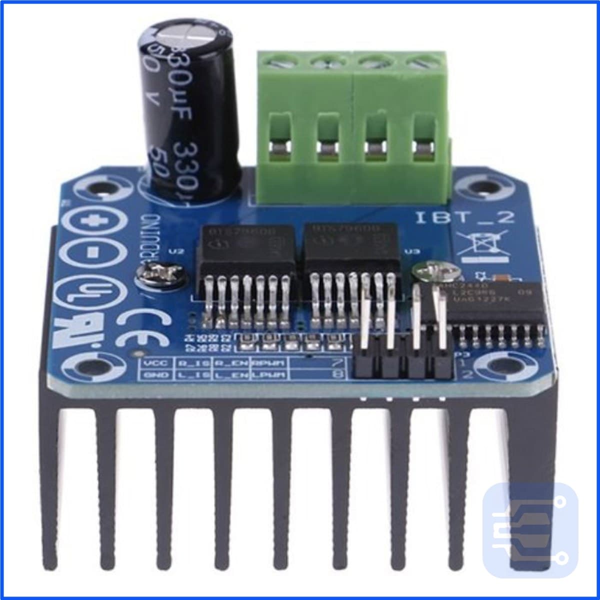 BTS7960B 43A H-Bridge Motor Driver Module thumbnail 2