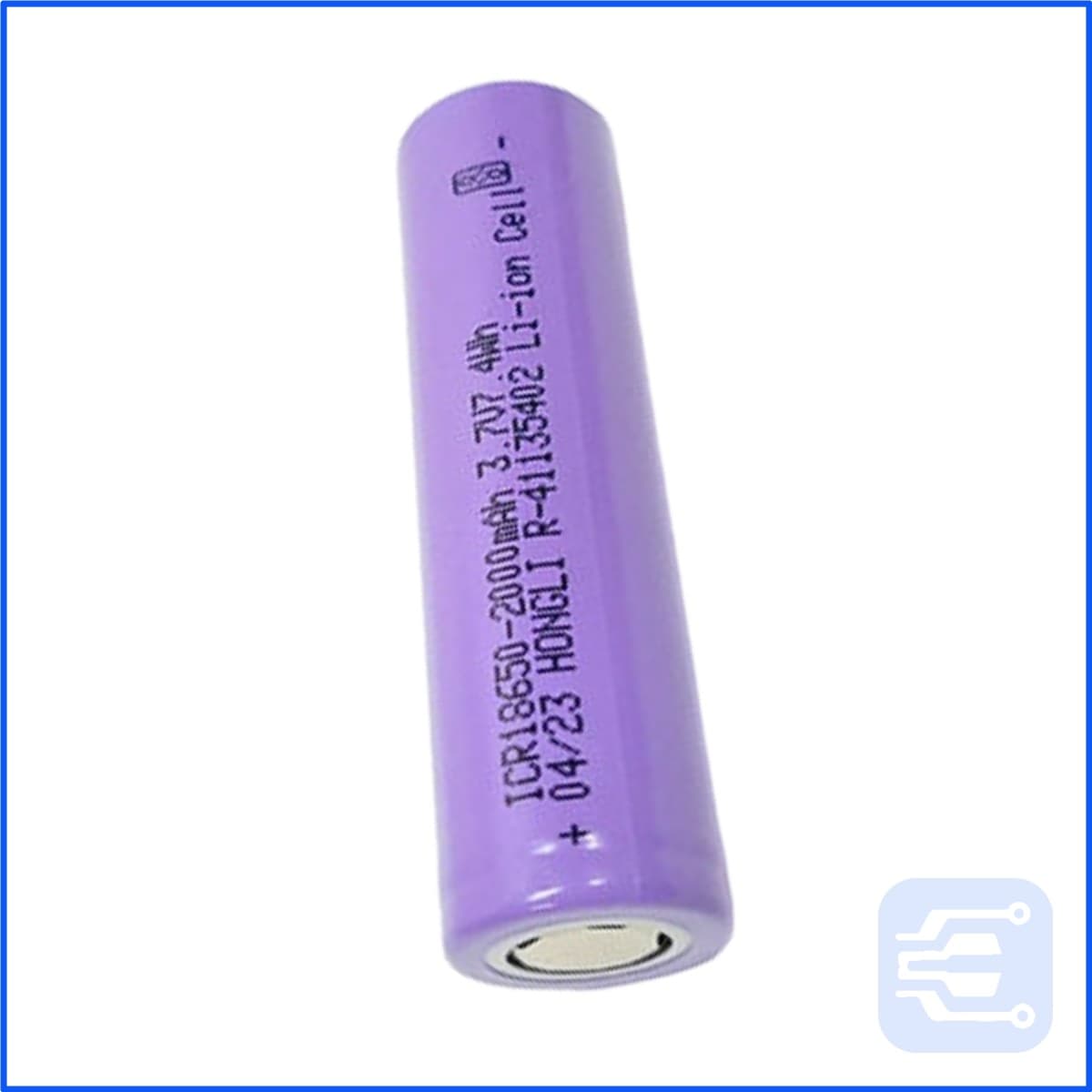 3.7V 2000mAh 18650 Li-Ion Rechargeable Battery thumbnail 2