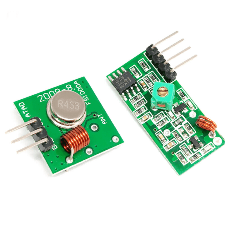 433MHz RF Wireless Transmitter and Receiver Module Pair
